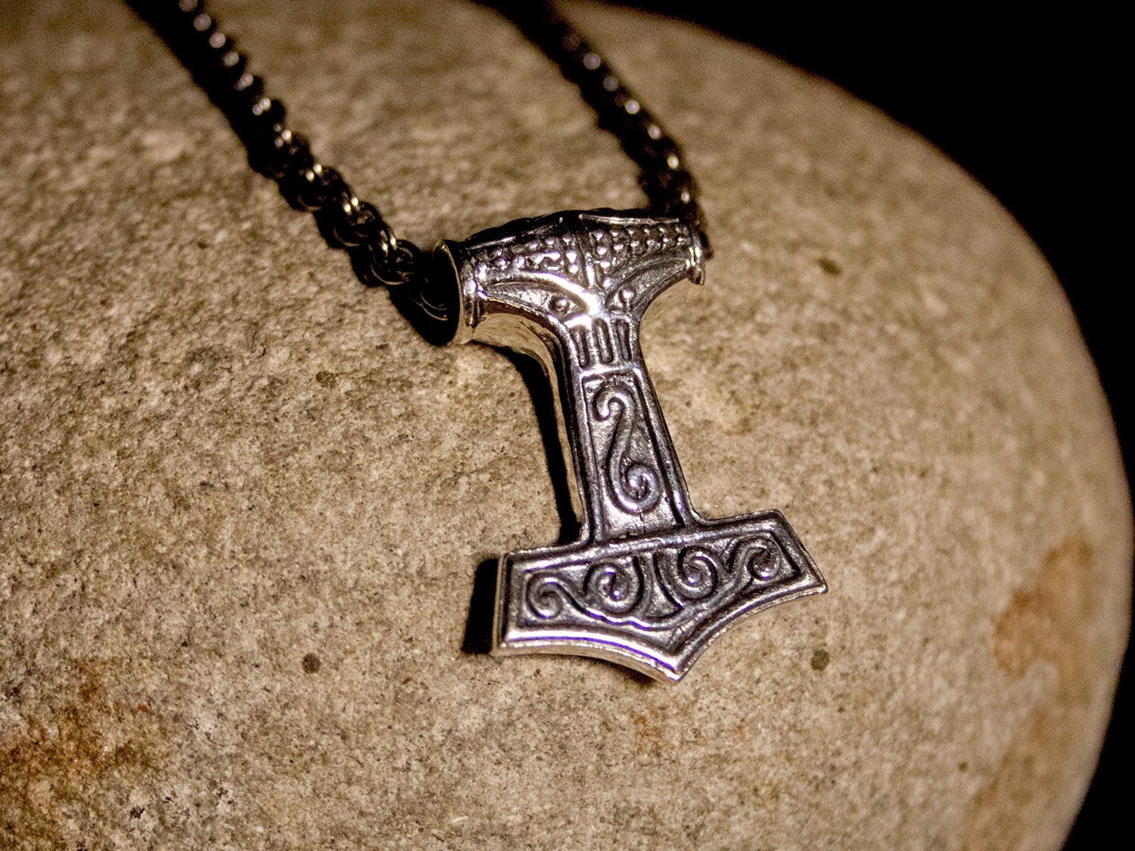 Norse Mythology Thor's Hammer Replica Sterling Silver Etsy