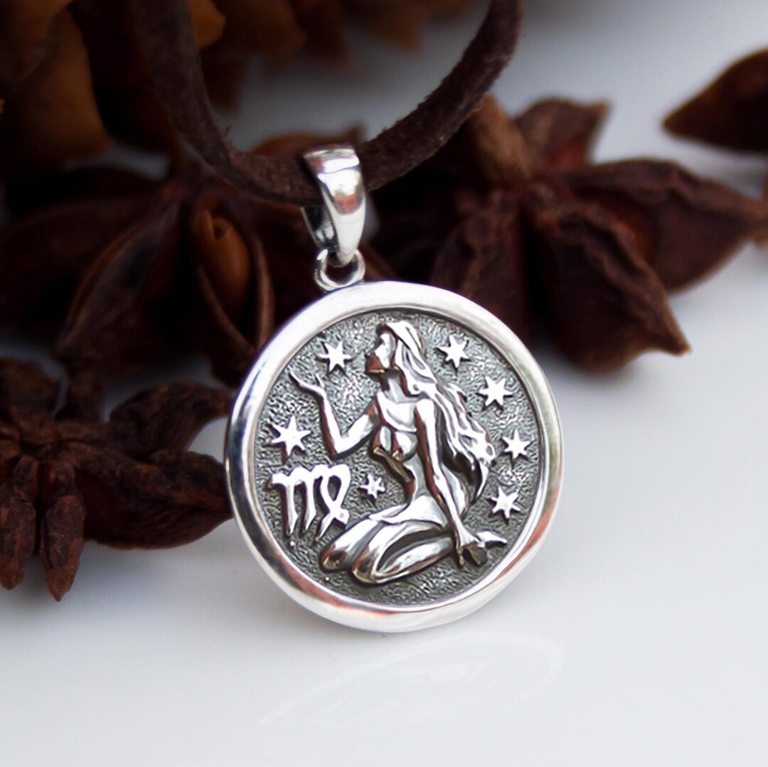 Virgo Necklace Zodiac Pendant Necklace / 925 Sterling Silver /horoscope ...