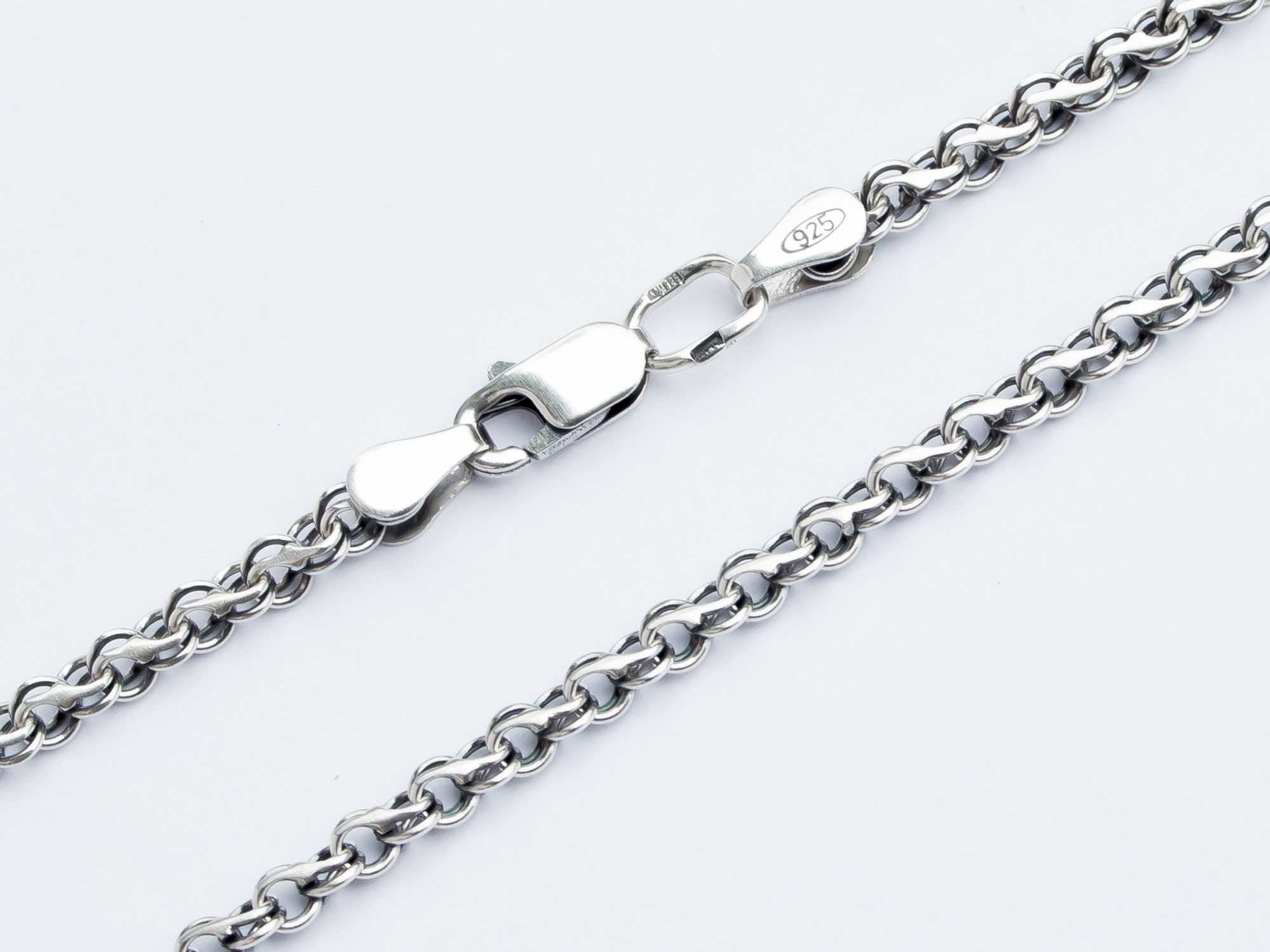 Handmade Solid 925 Sterling Silver Chain Necklace 55 Cm/ 60 Cm / 65 Cm Byzantine Bismark 3.5 Mm Medium Chain for Men Women Exclusive Design - Etsy Handmade Solid 925 Sterling Silver Chain Necklace 55 Cm/ 60 Cm / 65 Cm Byzantine Bismark 3.5 Mm Medium Chain for Men Women Exclusive Design - Etsy