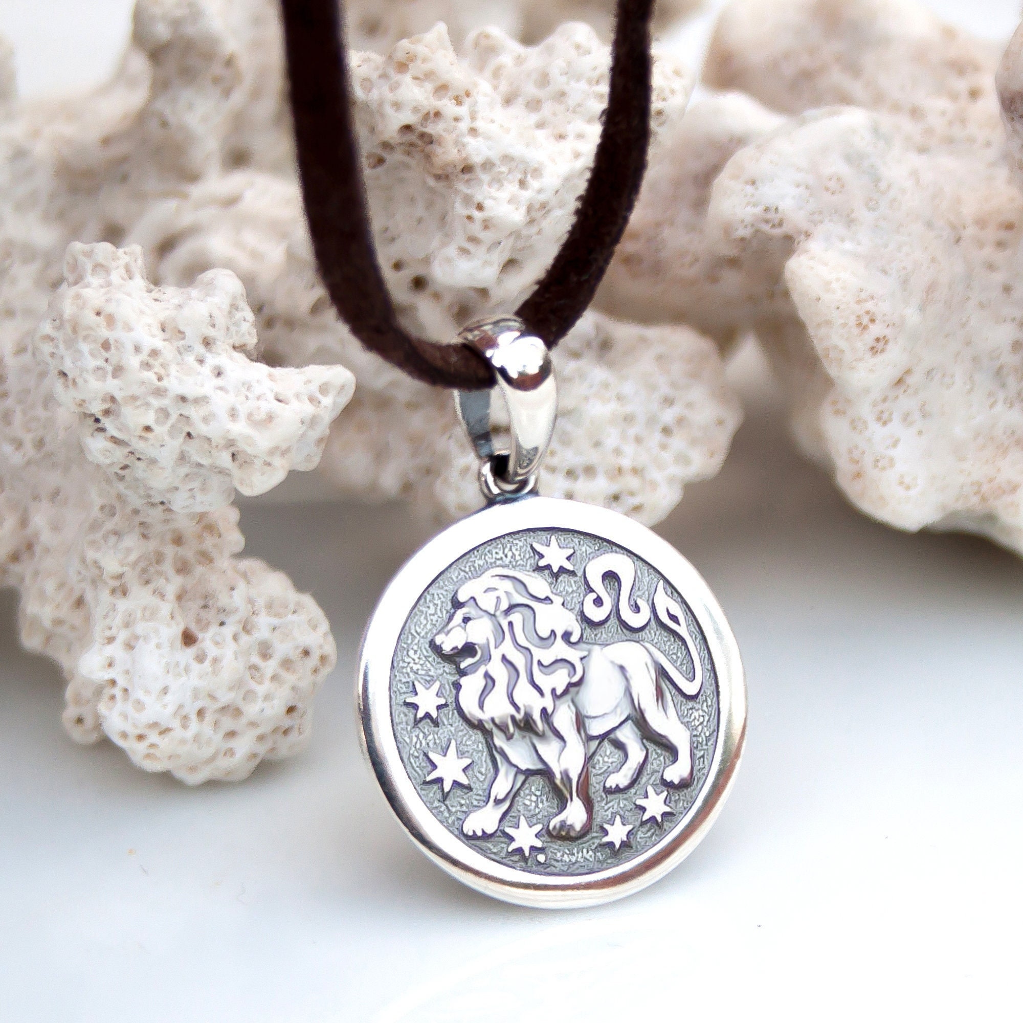 Silver Zodiac Circle Necklace | Tiny Tags