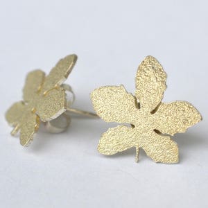 Ahornblatt Handgemachte 925 Sterling Silber oder 18kt vergoldete Silberohrstecker, Stock Clearance, Letzte Chance, 20% Sale