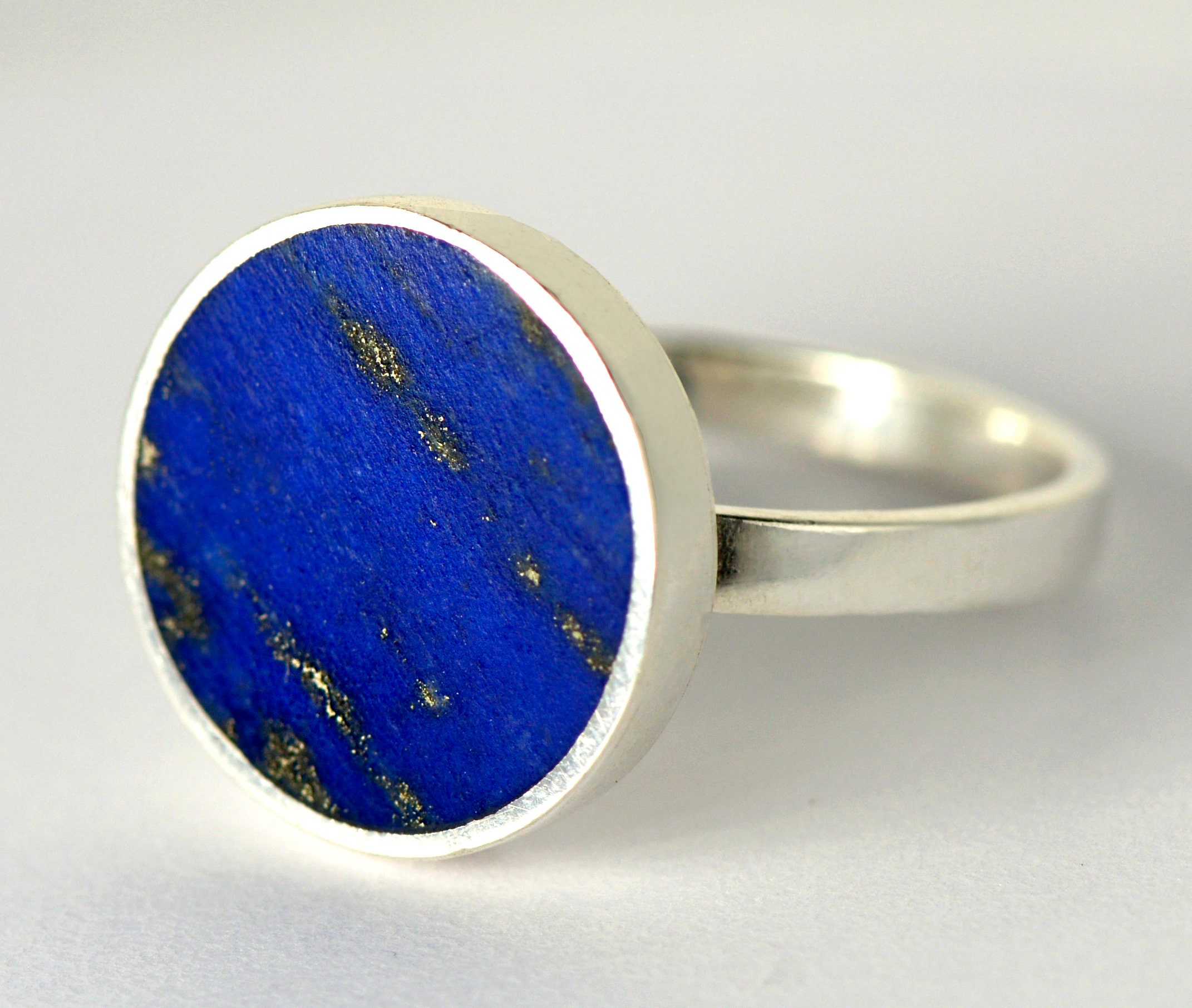 Design Brutalista - Anello in Argento 925 e Lapislazzuli - - Catawiki