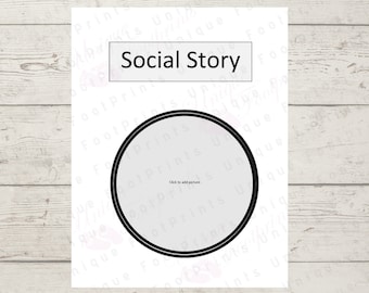 Autism Social Story Template – Editable Word File (Digital Download)