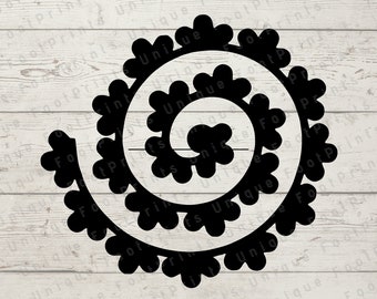 3D Papierblume SVG, druckbare Blumenvorlage (digitaler Download)
