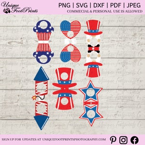 Independence Day Candy Holder SVG - Sucker Holder Bundle - DIY Party Decor-4th of July Sucker Holder SVG - Candy Holder Digital File -
