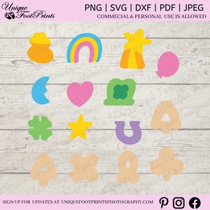 Lucky Charms | png svg pdf | Digital Download | Clipart Design files for cricut, silhouette, DIY projects, party decor, St. Patrick&#39;s Day