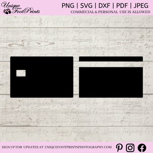 Plantilla de tarjeta de crédito Svg, tarjeta de crédito Jpg, diseño de tarjeta de crédito Png, banca Pdf, plantilla de tarjeta Svg, descarga instantánea, descarga digital