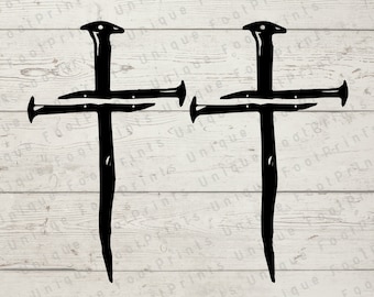 Nail Cross SVG, Christian Easter Cut File (Digital Download)