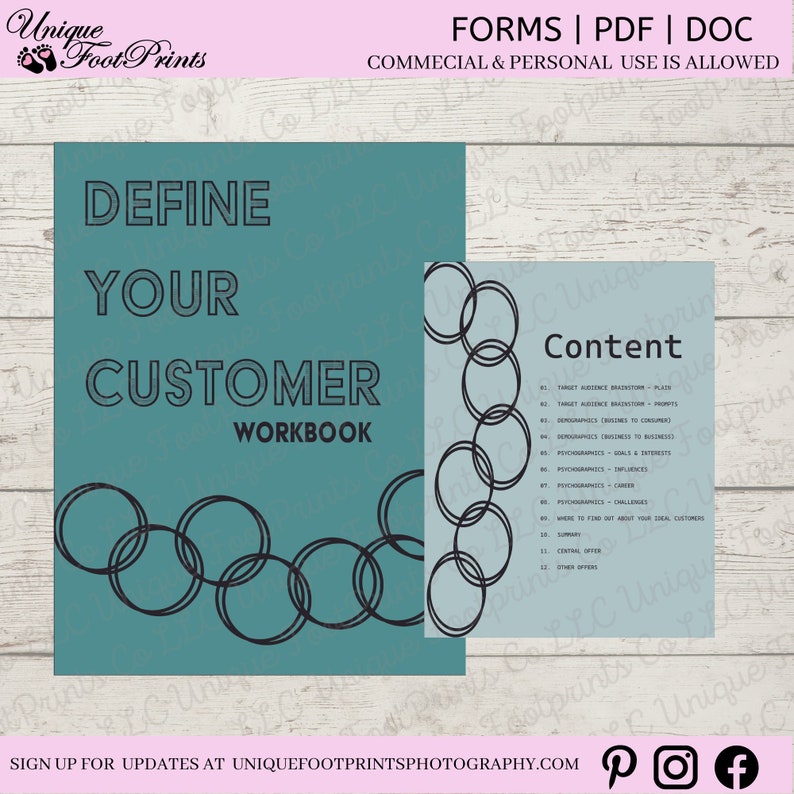 Client Workbook Template. Demographic Data. Psychographic Information