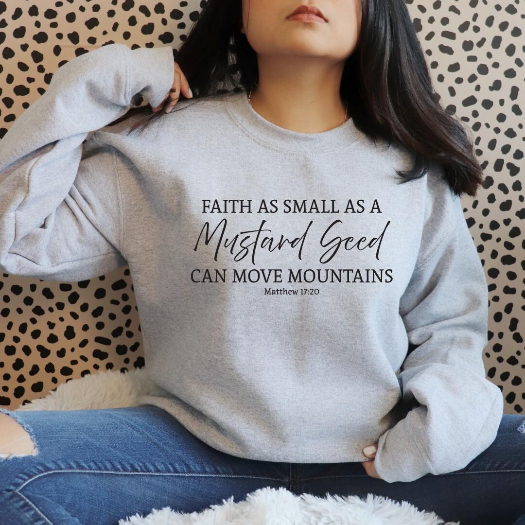 Faith as Small as a Mustard Seed SVG - Inspirational Christian Decor ...