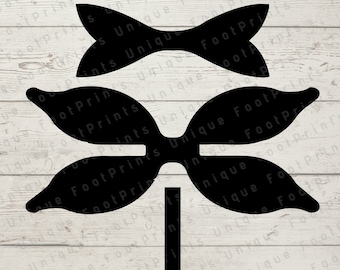 Lazos para el cabello SVG 3D - Plantilla SVG - Plantilla de lazo - Lazo - Archivo de corte de lazo - Lazo 3D - Plantillas de lazo SVG - Plantillas SVG - Lazos para bebés - Lazos para recién nacidos