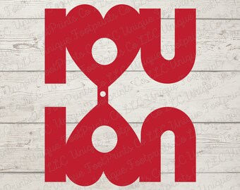 Plantilla de porta paletas I LOVE YOU, archivo de corte DIGITAL, porta paletas para el día de San Valentín svg, chupete de caramelo para el día de San Valentín para niños, paleta svg