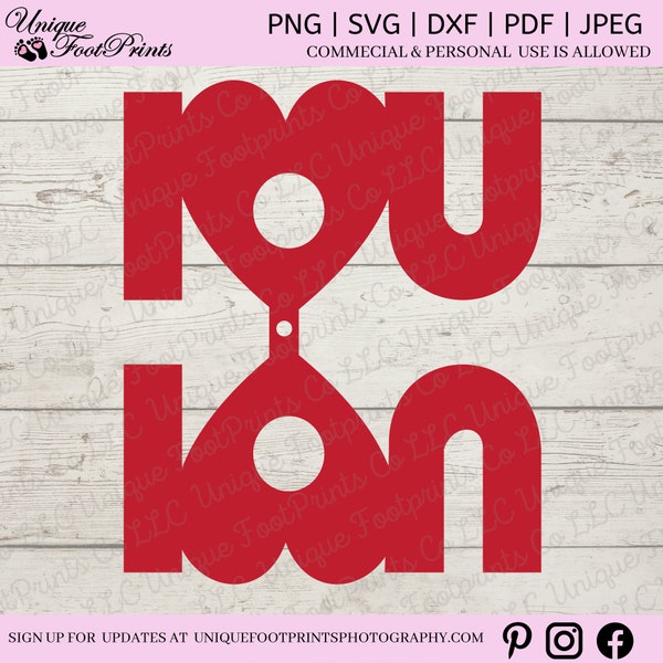 I LOVE YOU Lollipop Holder Template DIGITAL Cut File, Valentine's Day Lollipop Holder svg, Kids Valentine Favor Candy Sucker Lollipop svg