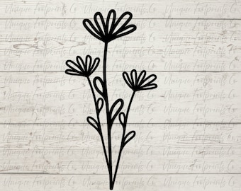 Wildflowers Svg Bundle | Instant Download | Botanical Svg | Cut Files | Boho Svg | Floral Svg Bundle | Flower Bundle Svg | Flower Png