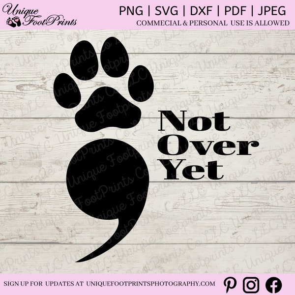 semi-colon,semicolon,mental awareness,mental health,awareness,SVG,cutting file,cuttable file,PNG printable,dog paw, paw semicolon project