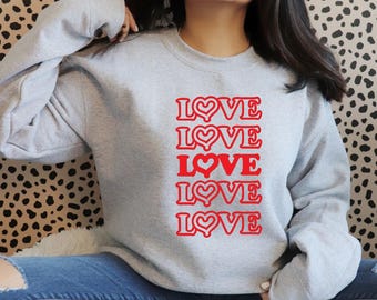Coeur d'amour groovy SVG | Fichiers Cricut Saint-Valentin (téléchargement numérique)