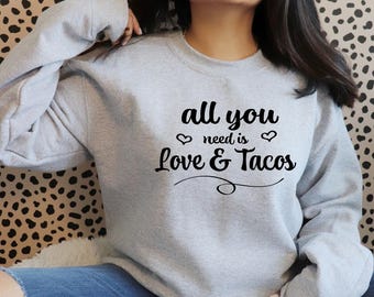 Love and Tacos SVG – Valentine's Day Kitchen Decor (Digital Download)