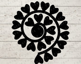paper flowers-rolled Flowers SVG-3D flower-SVG-3D print file-paper files-3D paper flowers-paper flowers SVG-paper craft-paper svg-flower svg