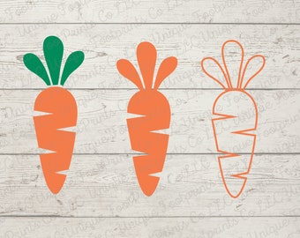 Diseño SVG de zanahoria / Archivos de corte para Cricut para Pascua y primavera (descarga digital)