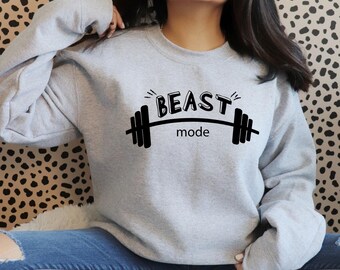Beast Mode Gym SVG | Workout Fitness Design (Digital Download)
