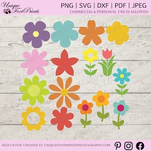 Wildflower Svg | Sunflower Svg | Floral Svg Bundle | Flower Svg | Rose Svg | Flower Bundle | Nature Svg | Daisy Svg | Svg Files For Cricut