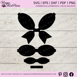 3D SVG- fiocchi per capelli svg- modello svg- modello fiocco - fiocco- file di taglio fiocco - fiocco 3D- modelli fiocco svg- modelli svg - fiocchi per neonati-fiocchi per neonati