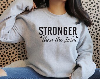Stronger Than Storm Svg - Christian Bible Verse Svg - Faith Over Fear - Jesus Png Bundle