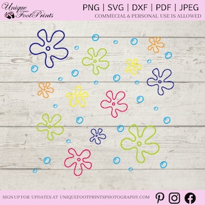 Bikini Bottom Flowers svg, Pattern svg, Flowers svg, Flowers png, Bikini Bottom Flowers Clipart, eps, svg, dxf, jpg, png