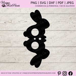 Rabbit lollipop / Sucker holder design svg / dxf / eps files. Digital download. For Cricut, Silhouette, Scan n cut etc. lollipop holder SVG