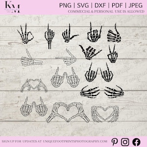 Skeleton Hands Svg Bundle - Middle Finger Svg - Rock Hand Svg - Skull Skeleton Hand Svg - Halloween Svg - Peace Hands Svg-gothic skeleton