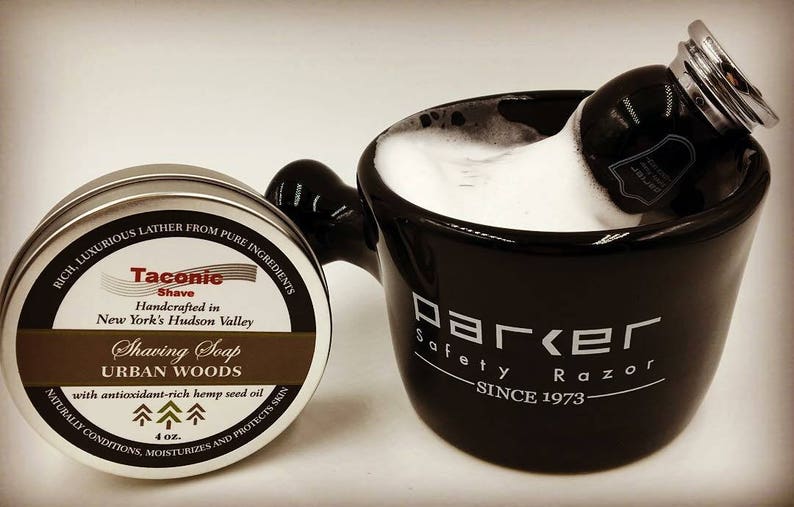 Taconic Shave Bay Rum Shaving Soap With Antioxidant Rich Hemp Seed Oil