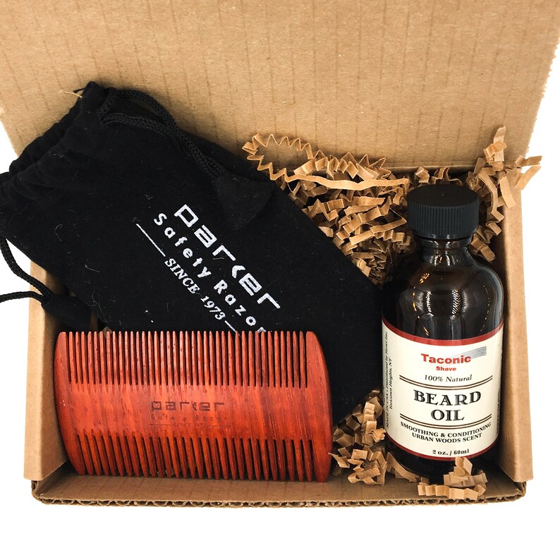 Beard Care Gift Set With Taconic Shave All Natural Beard Oil Etsy