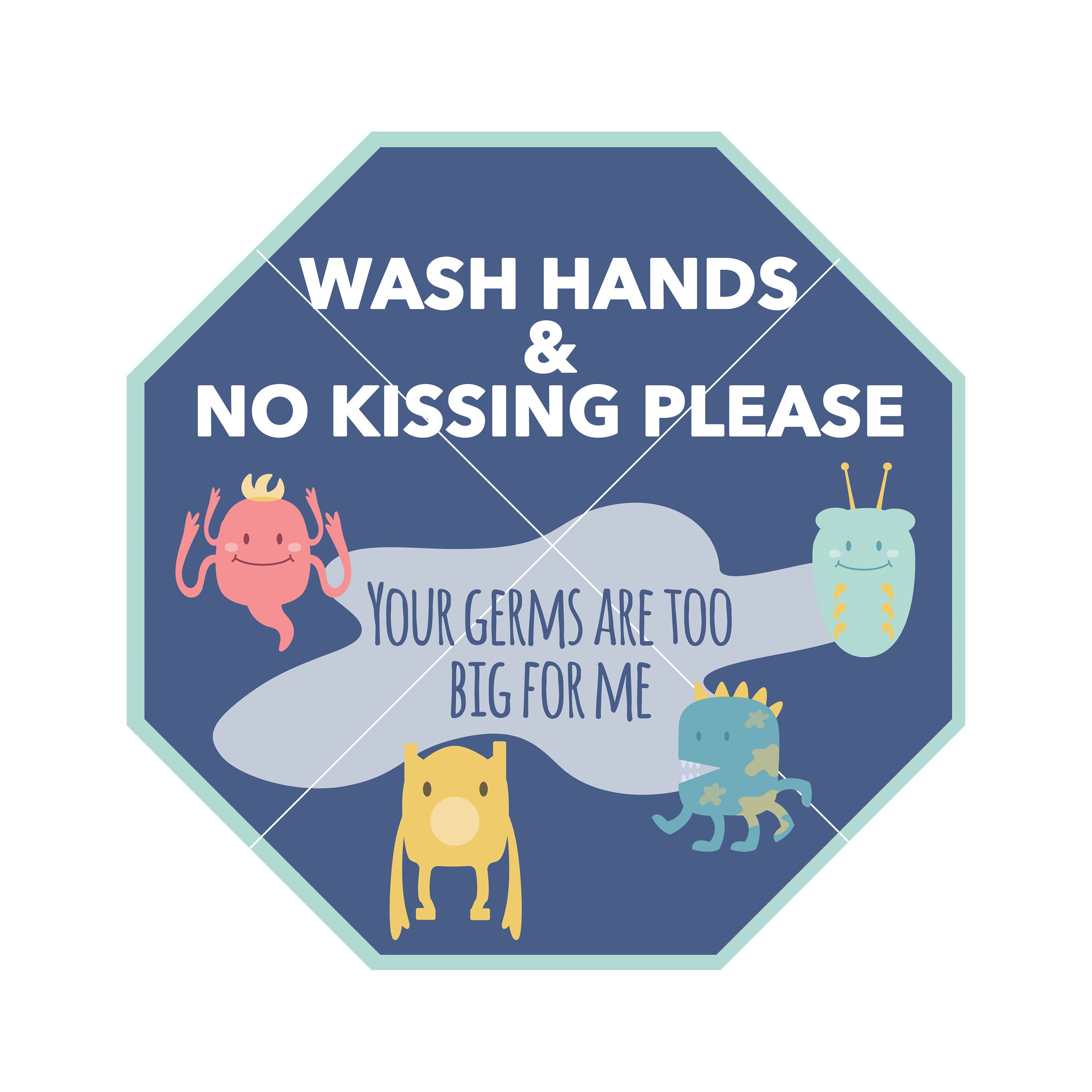 No Kissing, Car Seat Tag, PRINTABLE INSTANT DOWNLOAD, Preemie Tag for ...