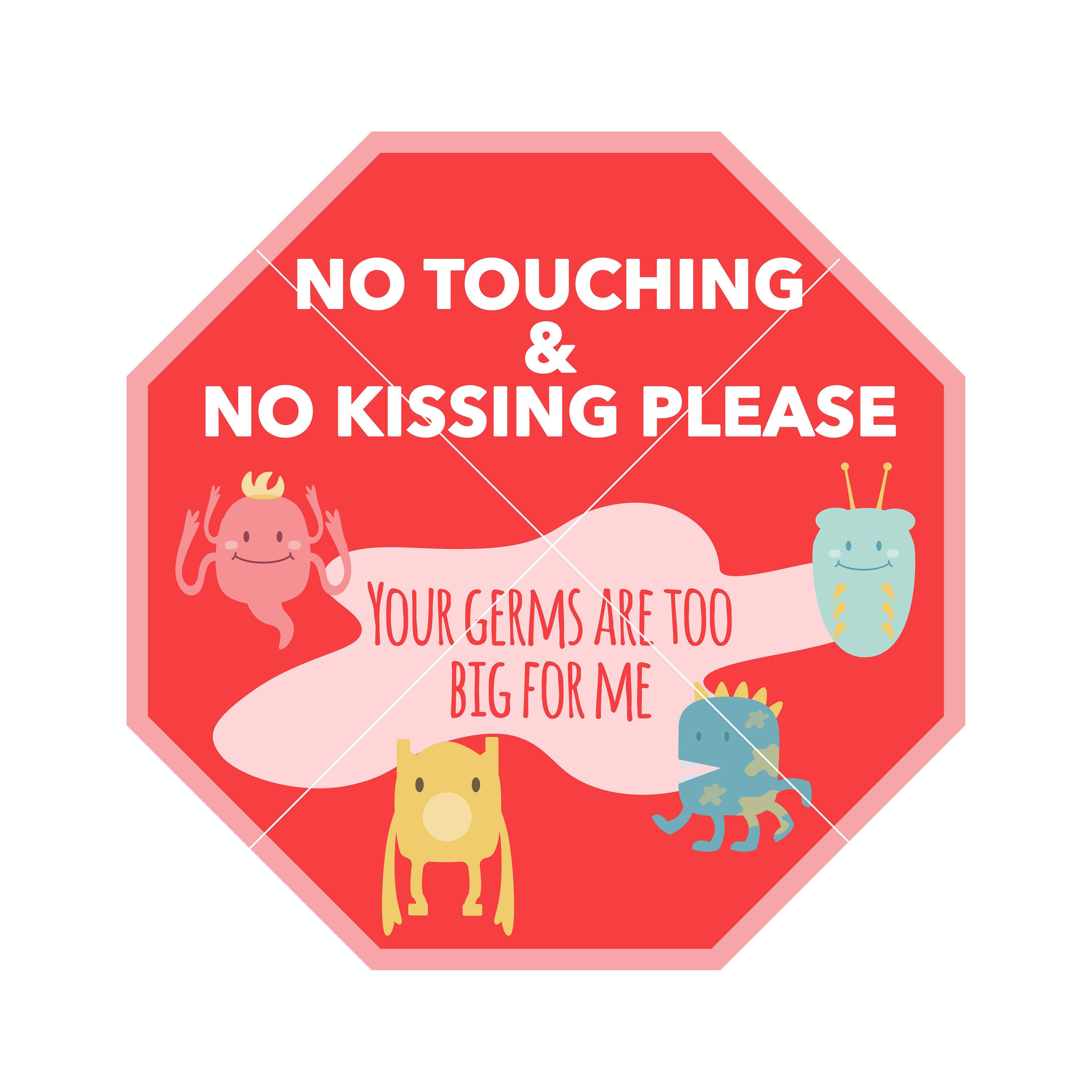 2-Pack No Touching Baby Car Seat Sign - Elephant Pattern Safety Tag For Strollers & Carriers