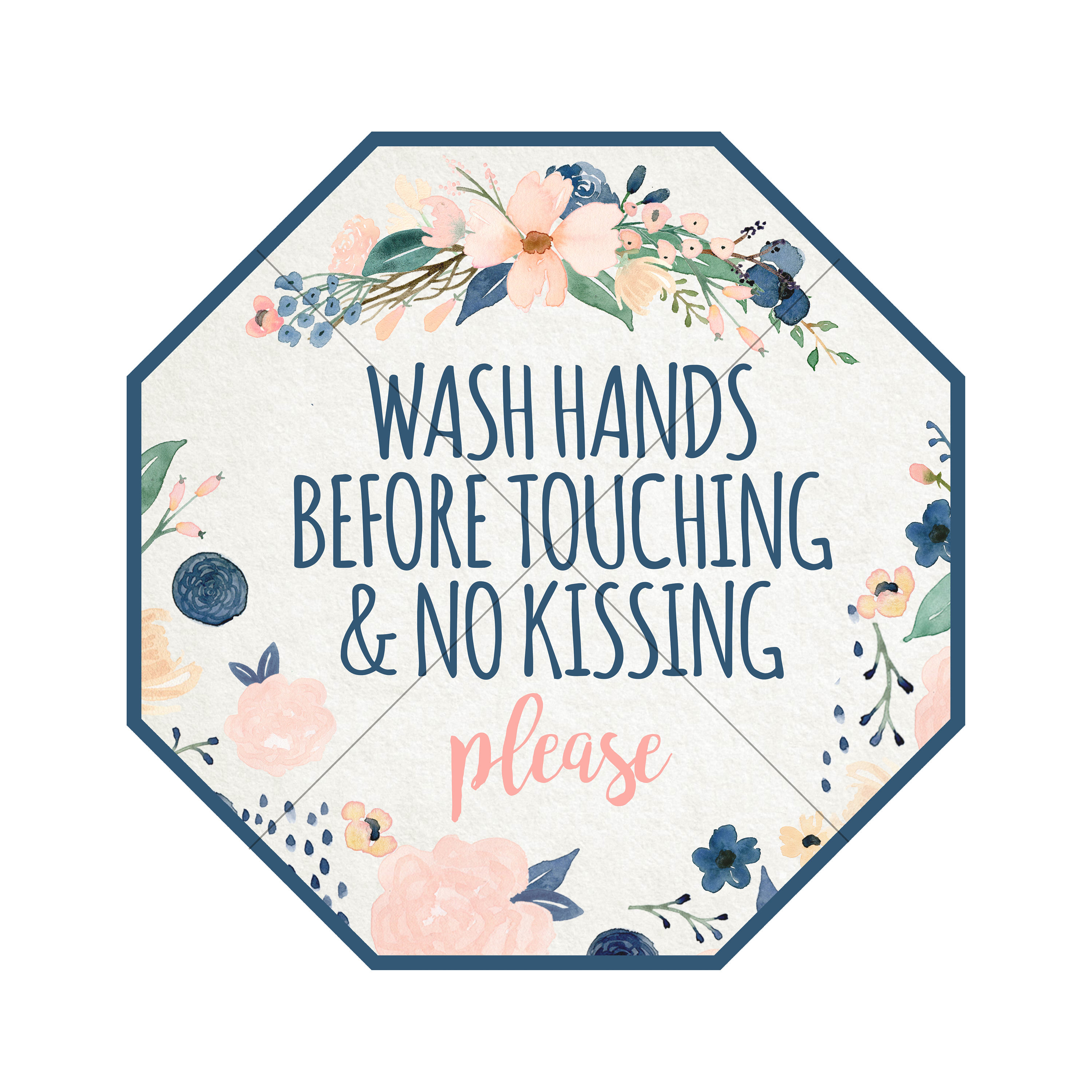 No Touching and No Kissing Car Seat Tag, PRINTABLE INSTANT DOWNLOAD ...