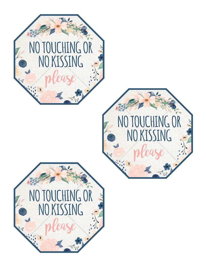 No Touching and No Kissing Car Seat Tag, PRINTABLE INSTANT DOWNLOAD ...