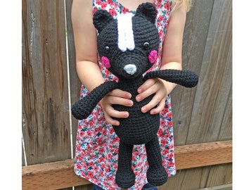 Crochet Skunk Pattern - Instant Download - Amigurumi Skunk PDF Pattern