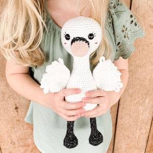 Crochet Swan Pattern Instant Download Amigurumi Pattern image 1