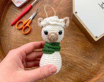 Crochet Llama Ornament Pattern - Instant Download - Amigurumi Pattern