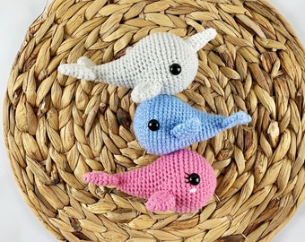 Crochet Whale and Narwhal Pattern - Instant Download - Easy Amigurumi Pattern