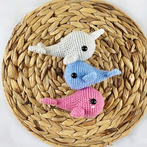 Crochet Whale and Narwhal Pattern - Instant Download - Easy Amigurumi Pattern