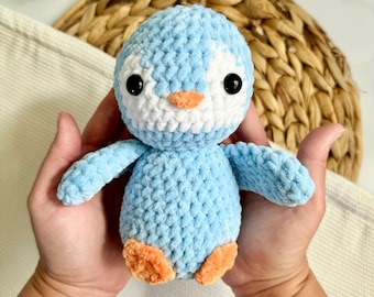 Crochet Plush Penguin Pattern - Instant Download PDF - Amigurumi Pattern