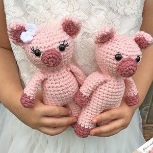 Mini Amigurumi Pig Pattern - Instant Download - PDF Crochet Pattern
