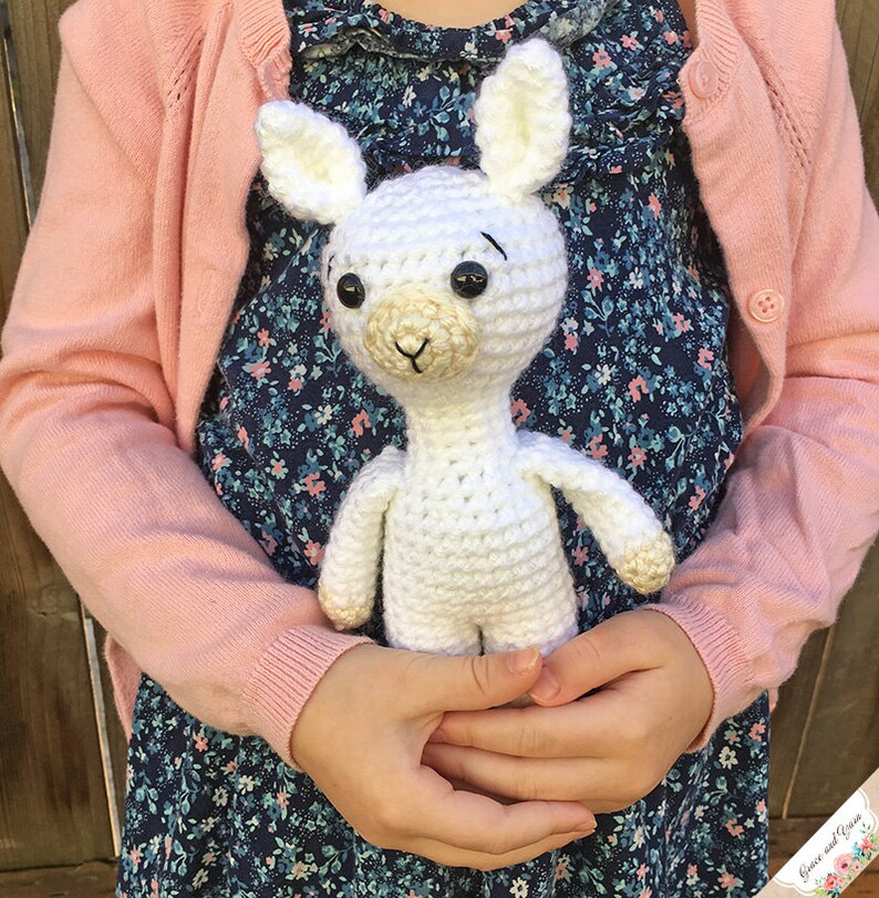 Crochet Mini Llama Pattern Instant Download Amigurumi Tutorial image 3