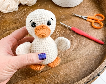 Mini Crochet Duck Pattern - Instant Download - Amgiurumi Pattern