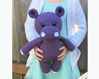 Amigurumi Hippopotamus Pattern - Instant Download - Crochet Hippo Pattern