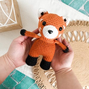 Crochet Mini Red Panda Pattern - Digital PDF Download - Amigurumi Pattern
