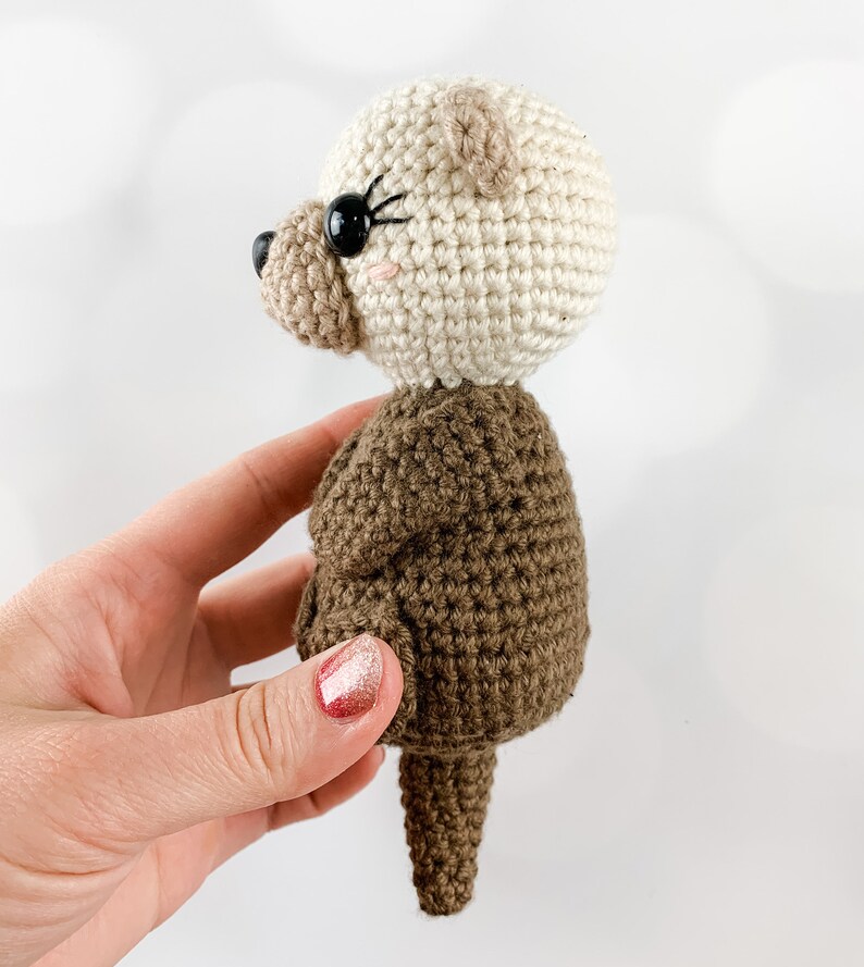 Patron de loutre au crochet Téléchargement immédiat Patron Amigurumi image 6