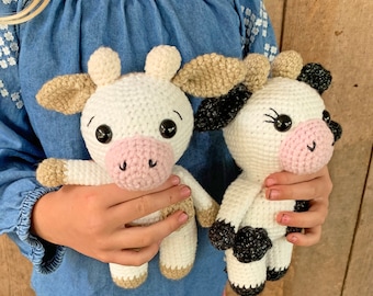 Mini Amigurumi Cow Pattern - PDF Instant Download - Crochet Pattern