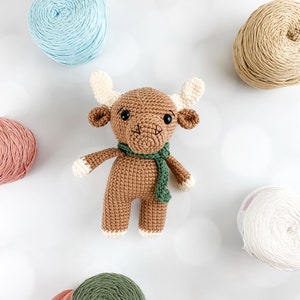 Crochet Mini Moose Pattern - Instant Download - Amigurumi Pattern